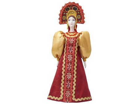 Подарочный набор: кукла фарфоровая, мёд с миксом из орехов