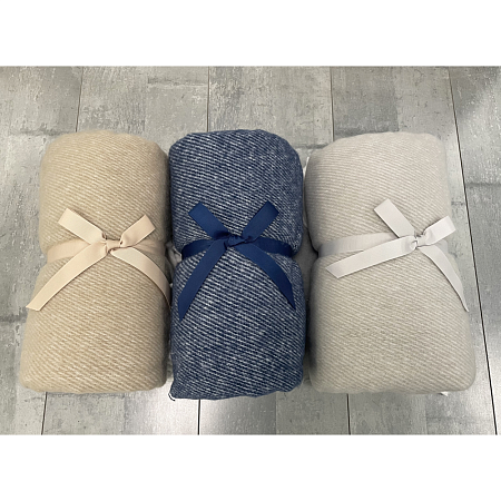 Плед акриловый Super Soft Nature размер 120*160 см, темно-синий, плотность 450гр/м2