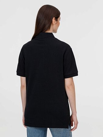 Рубашка поло унисекс Pacific, черная, размер 4XL