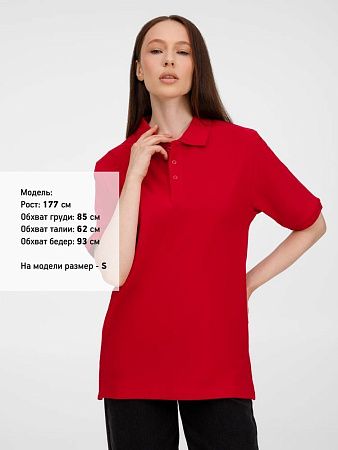 Рубашка поло унисекс Upswing, красная, размер 3XL