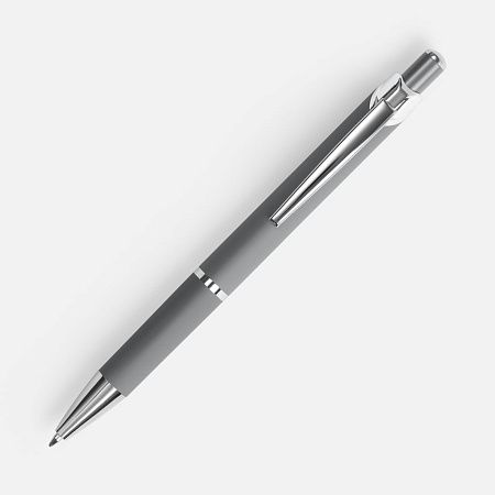Ручка шариковая Chromos Soft Touch, серая