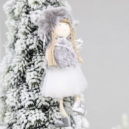 Новогоднее украшение рождественский ангел Бэгис, розовый