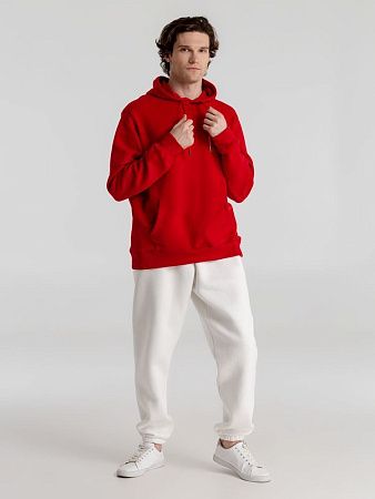 Толстовка с капюшоном унисекс King, красная, размер 3XL