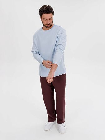 Лонгслив унисекс Siluetti Fuori, светло-голубой, размер L/XL