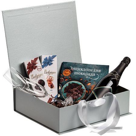 Коробка на лентах Tie Up, темно-синяя