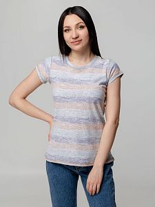 Футболка женская Rayet Lady двусторонняя, голубая с зеленым под нанесение