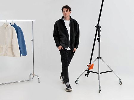 Куртка унисекс Oblako, черная, размер XS/S