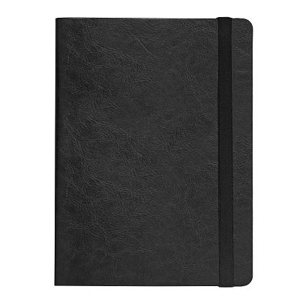 Ежедневник недатированный Boomer, А5,  черный, кремовый блок в линейку, без обреза