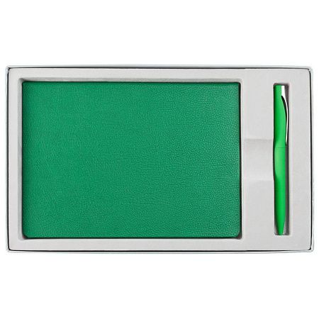 Коробка Horizon с ложементом под ежедневник и ручку, серая