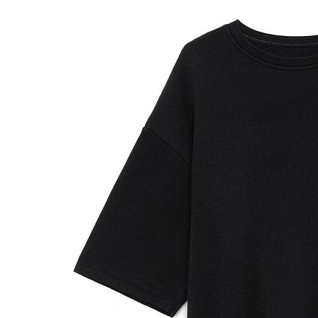 Джемпер с коротким рукавом Siluetti Volumica, черный, размер XS/S