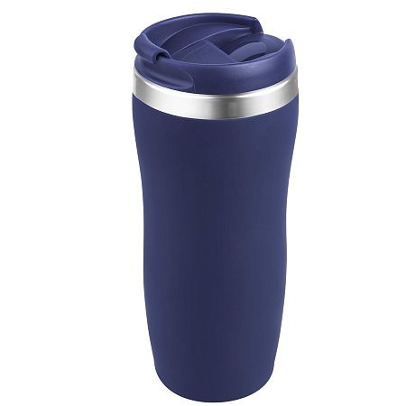 Термокружка SLIM SOFT COLOR 350мл. Темно-синяя с темно-синей крышкой 6030.14