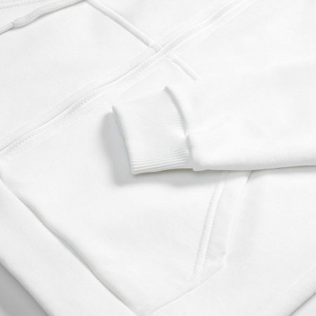 Толстовка унисекс оверсайз на молнии Zippy Terry, белая, размер XS/S