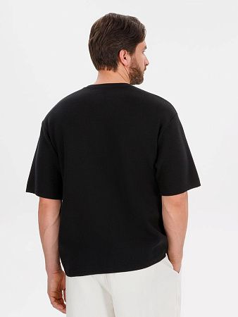 Джемпер с коротким рукавом Siluetti Volumica, черный, размер XS/S