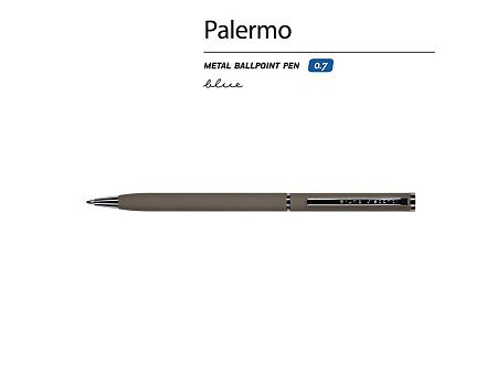 Ручка металлическая шариковая «Palermo», софт-тач