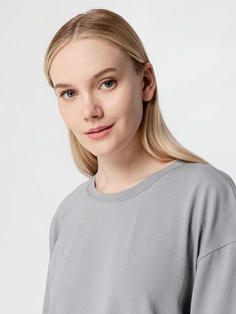 Футболка унисекс оверсайз Street Vibes, серая, размер XS/S