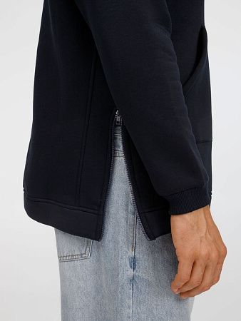 Худи унисекс оверсайз Easy Street, темно-синее, размер XS/S