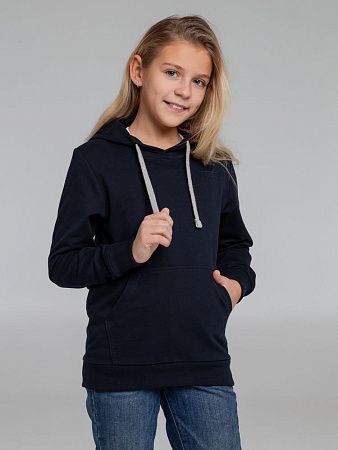 Толстовка с капюшоном детская Kirenga Kids, темно-синяя, размер 14 лет (154-164 см)