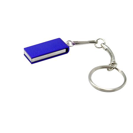 Флешка Slim 16 Гб в футляре, синяя