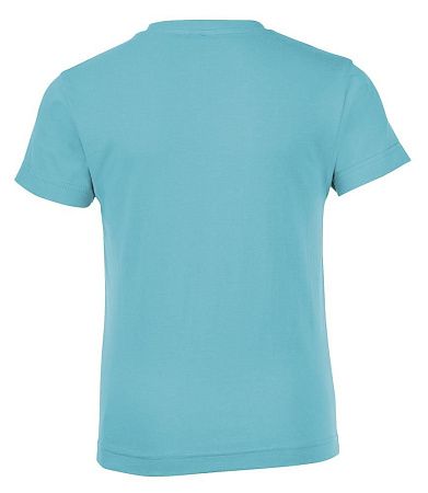 Футболка детская Regent Fit Kids, бирюзовая, размер 6 лет (106-116 см)