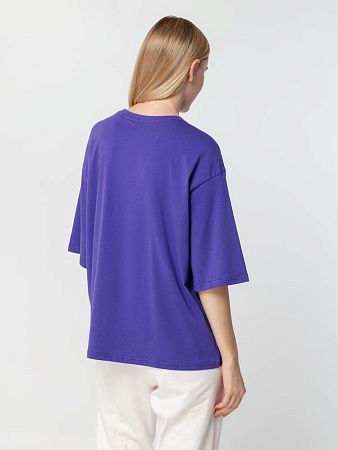 Футболка унисекс оверсайз Street Vibes, фиолетовая, размер XL/2XL