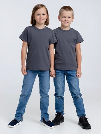 Футболка детская T-Bolka Kids, темно-серая (графит), размер 12 лет (142-152 см)