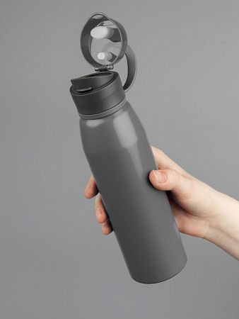 Бутылка для воды Billy Gym, матовая серая