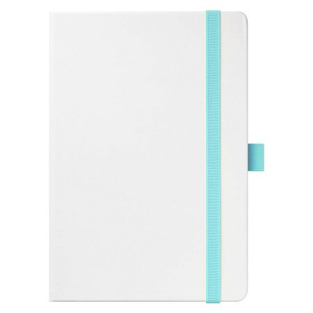 Ежедневник Arctic недатированный, белый/бирюзовый