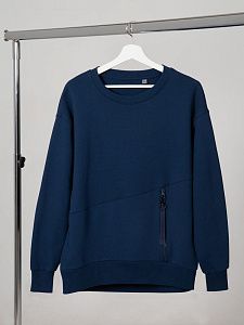 Свитшот унисекс Kosmos 2.0, темно-синий, размер XL/2XL