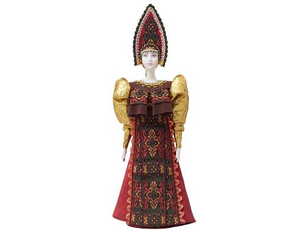 Подарочный набор: кукла фарфоровая, мёд с миксом из орехов