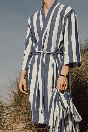 Халат VINGA Ornos из переработанного хлопка GRS, S/M