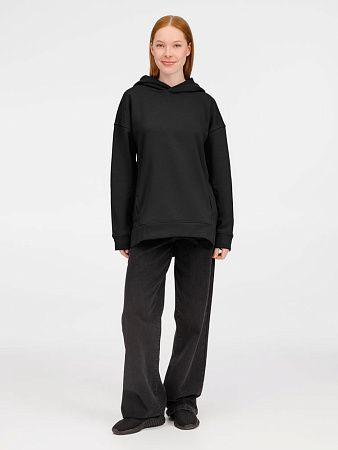 Худи оверсайз унисекс Tolla, черное, размер M/L
