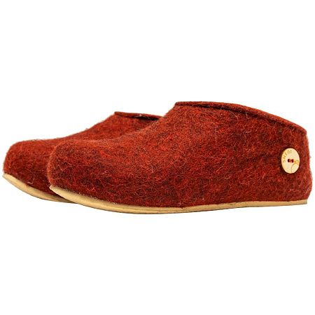 Домашние валенки Cant, красно-коричневые (терракот), размер 42