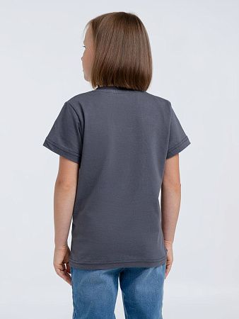 Футболка детская T-Bolka Kids, темно-серая (графит), размер 12 лет (142-152 см)