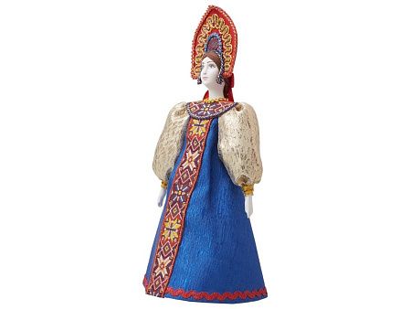 Подарочный набор: кукла фарфоровая, мёд с миксом из орехов