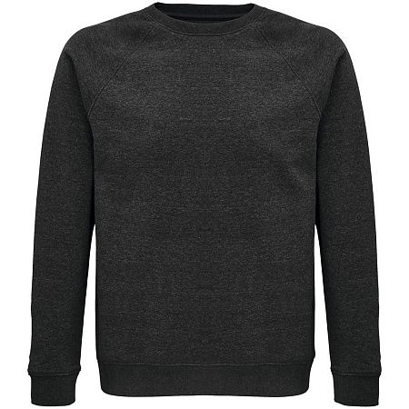 Свитшот унисекс Space, черный меланж, размер XXS