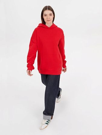 Худи оверсайз унисекс Outshine, красное, размер XS/S