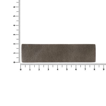 Лейбл кожаный Pasek, серый