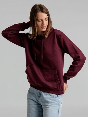 Толстовка с капюшоном Snake II бордовая, размер S