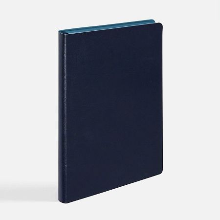 Ежедневник Doppio, недатированный, синий с голубым