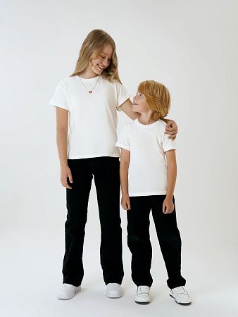 Футболка детская T-Bolka Kids, белая (теплый оттенок), размер 10 лет (130-140 см)