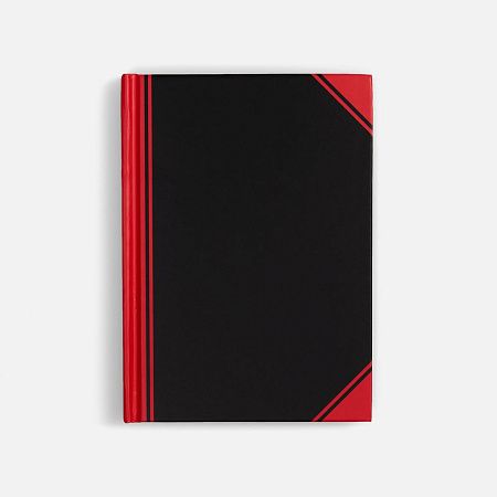Блокнот Accenti Mini, черный с красным
