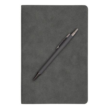 Ручка шариковая Gray stone Requis, темно-серая