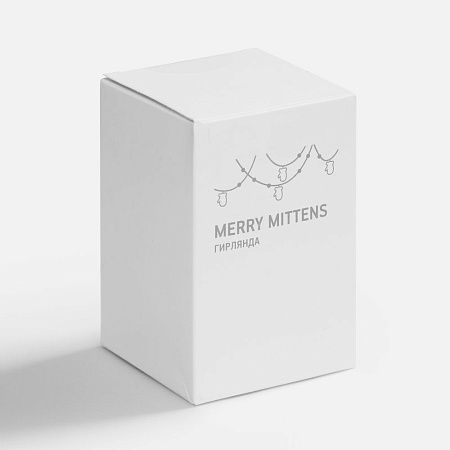 Гирлянда Merry Mittens, синяя