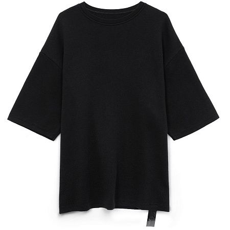 Джемпер с коротким рукавом Siluetti Volumica, черный, размер XS/S