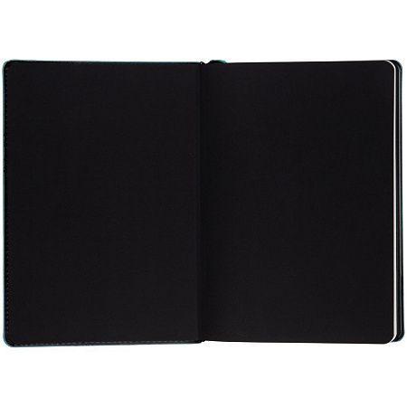 Ежедневник Alanis, недатированный, черный с голубым