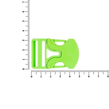Застежка-пряжка односторонняя Triden, зеленый неон