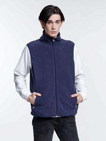 Жилет флисовый унисекс Nesse, темно-синий, размер XL/2XL
