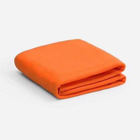 Флисовый плед Warm&Peace XL, оранжевый