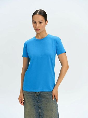 Футболка унисекс Regent 150, ярко-бирюзовая, размер XXS