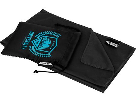 Охлаждающее полотенце «Raquel» из переработанного ПЭТ в мешочке